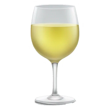 White wine in cup sticker