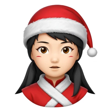 ninja Girl ,Christmas sticker