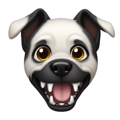 dog with a venom costume sticker