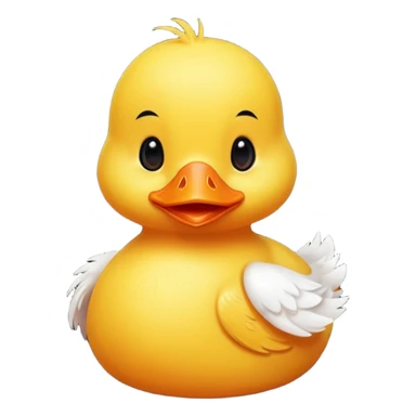 cute baby yellow duck  sticker