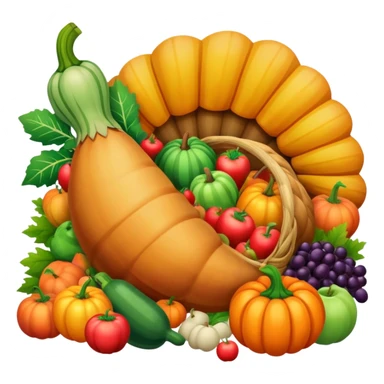 thanksgiving cornucopia sticker