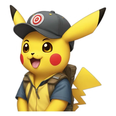 Pikachu with a donnerblitz sticker