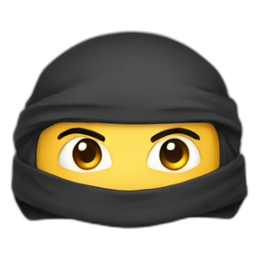 cute-ninja-face sticker
