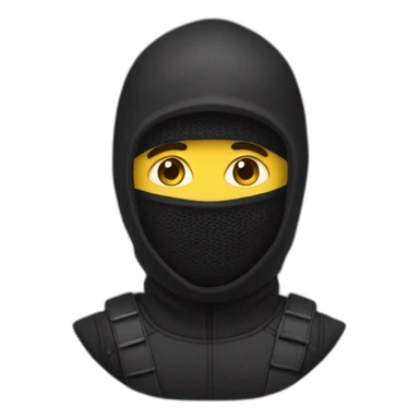 man with a balaclava sticker