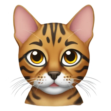 Bengal cat with eyepatch sticker