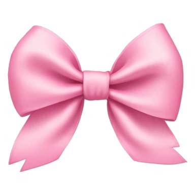 Baby pink bow sticker
