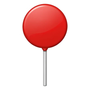 single color roind lollipop sticker