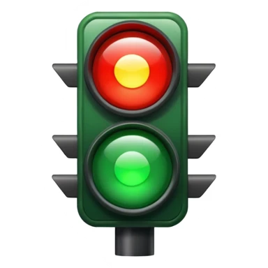 green light stop light sticker