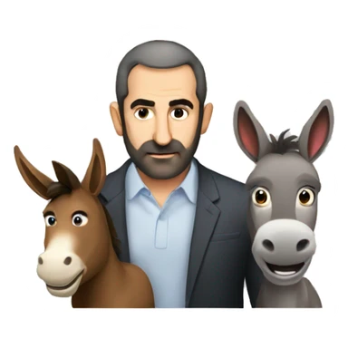 Pashinyan and Donkey sticker