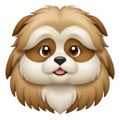 Emoji of Shitzu  sticker