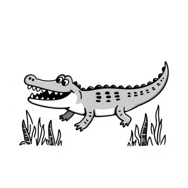 Alligator sticker