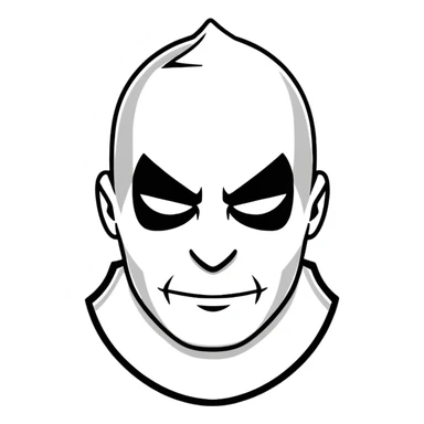 badman villain character sticker