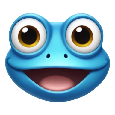 Crazy frog with a blue eyes sticker