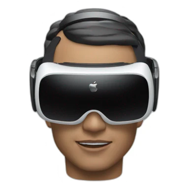 Apple mixed reality headset sticker