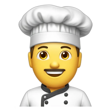 Chef, con mandil, gordito, canoso sticker