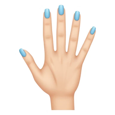 a what  hand with three fingers up sticker