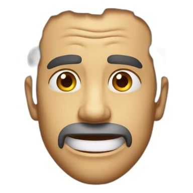 Emoji shock of crazy sticker