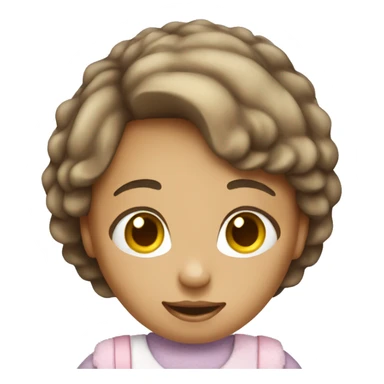 Make me an image of a girl holding sugar sticker