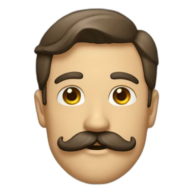 Homme-a-moustache-carré sticker