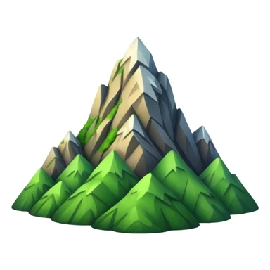 EMOJI DE MONTAÑA VERDE  sticker