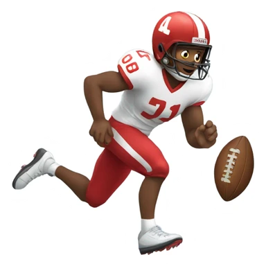 jaelan hurts running with football sticker