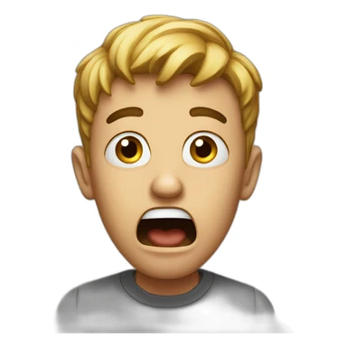 shocked person sticker