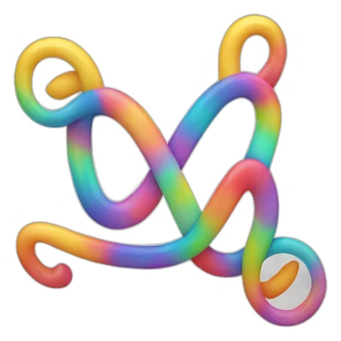 Simbolo del infinito multicolor sticker
