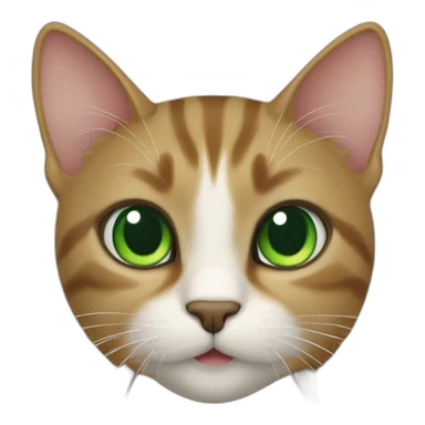 cat blak green eyes sticker