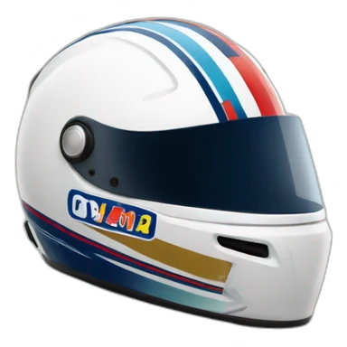 Martini racing casque sticker