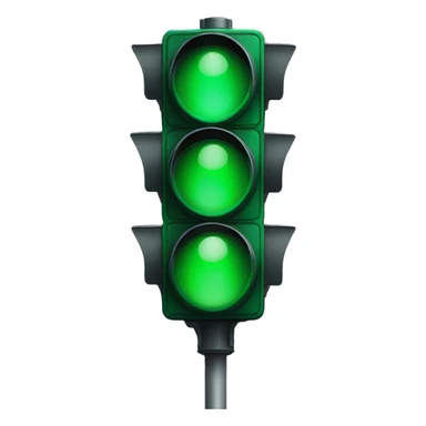 green trafic light sticker