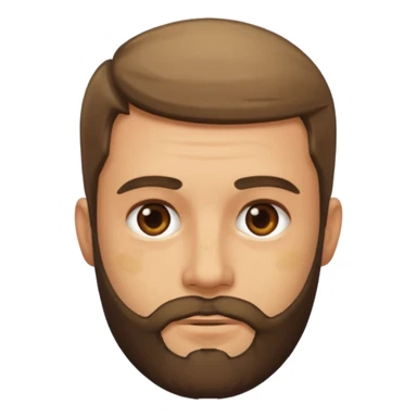 dirty short beard sticker