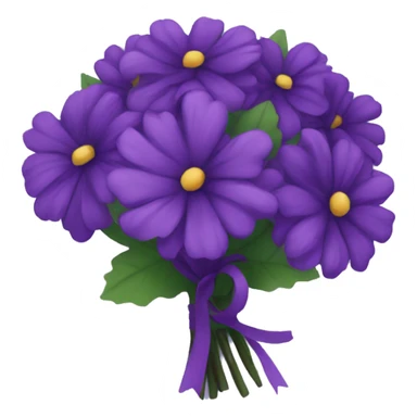 Dark purple bouquet  sticker