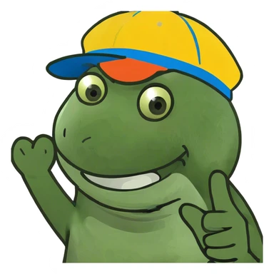 Smiley face disgusted putting up its hand  sticker