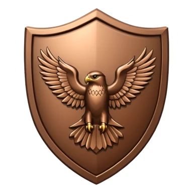 Hawk shield emblem sticker