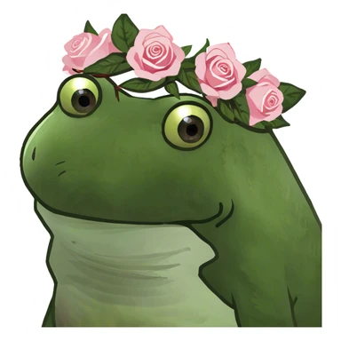 Realistic Long Red haired white woman with white & pink roses in her hair  sticker