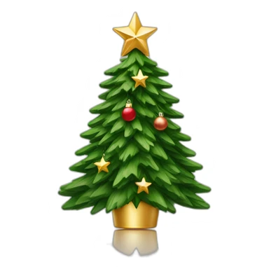 Christmas tree with a star from Louis Vuitton sticker