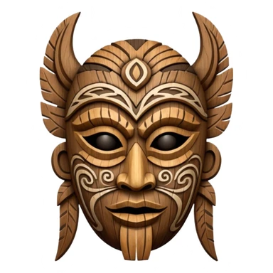 tribal mask sticker