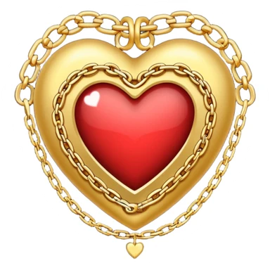 Feminine heart with chains  sticker