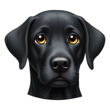 Labrador negro sticker