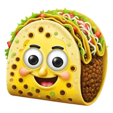 SpongeBob in taco sticker
