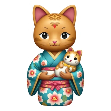 chat japonais, manekineku sticker