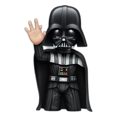 Darth Vader left hand Face Palm sticker