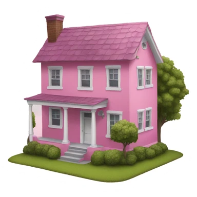 Pink house  sticker