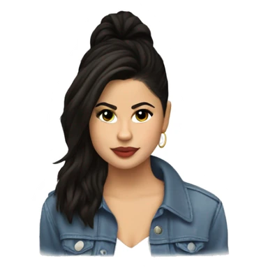 selena gomez on the computer sticker
