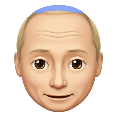 emoji with face of Putin, winking sticker