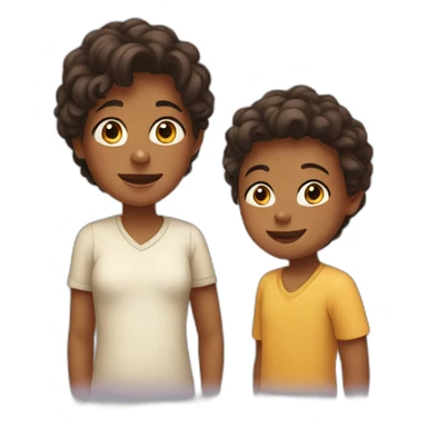 kids and mom sticker