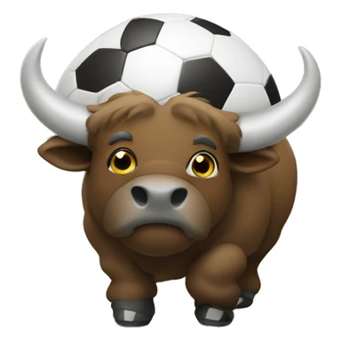 Buffalo with football sticker