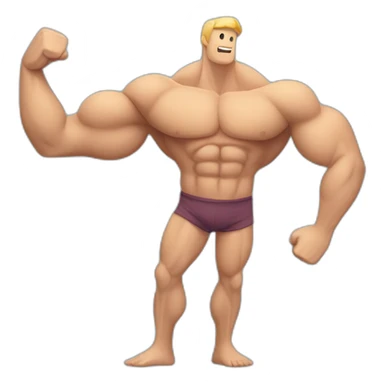 muscle imbalance in the arms with one arm smaller than the other sticker