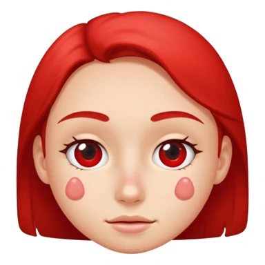 a small area of skin with red pimples sticker