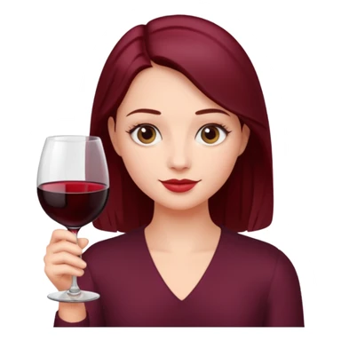 Me with a glass of wine sticker
